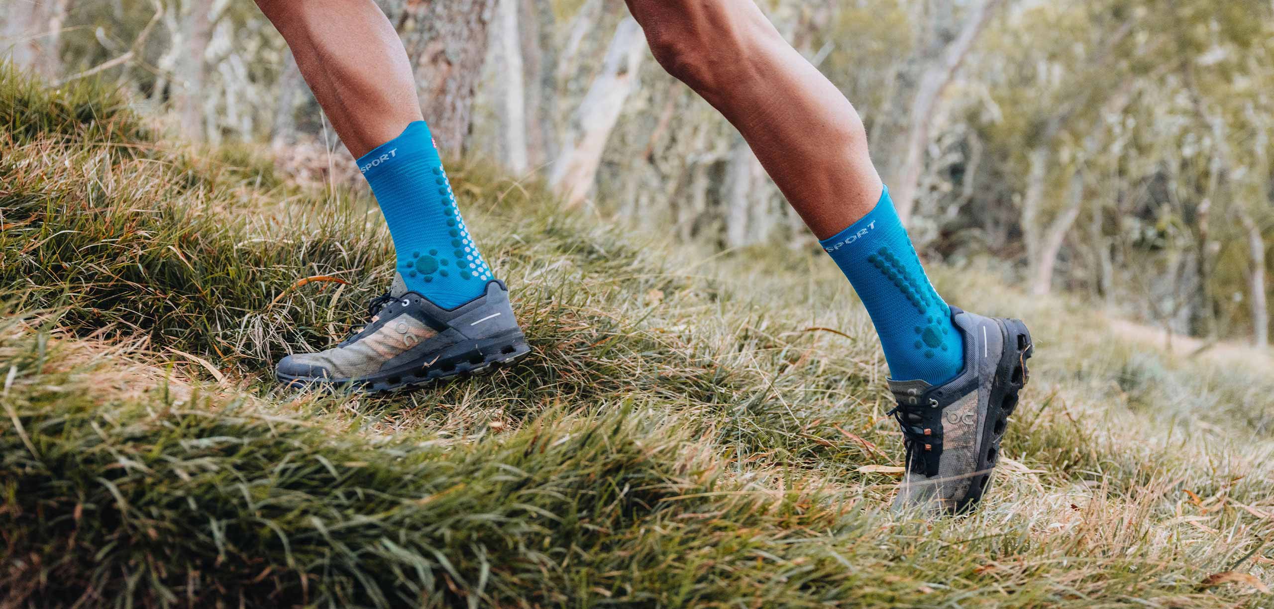 PRO RACING SOCKS V4.0 TRAIL - HAWAIIAN OCEAN