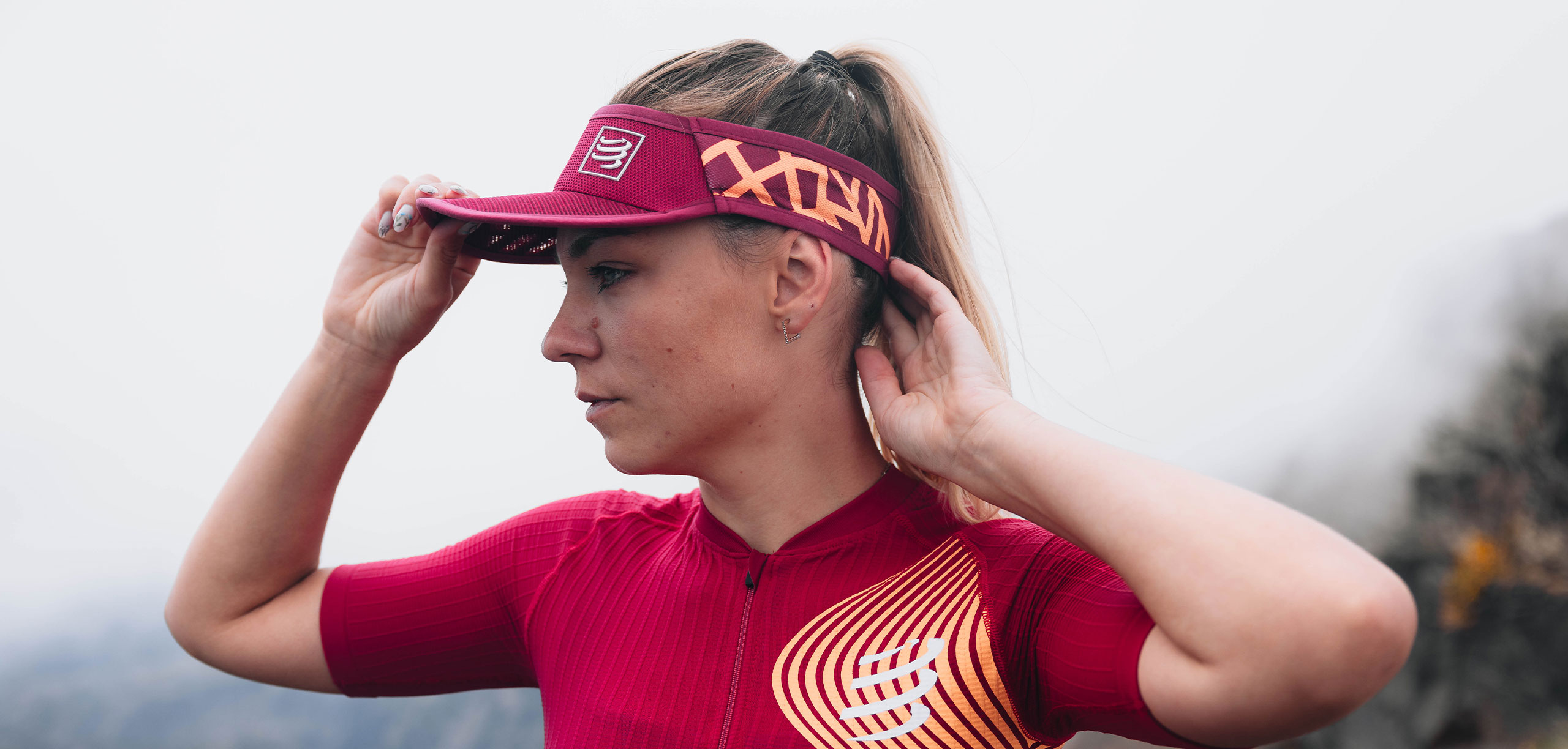 SPIDERWEB ULTRALIGHT VISOR - PERSIAN RED