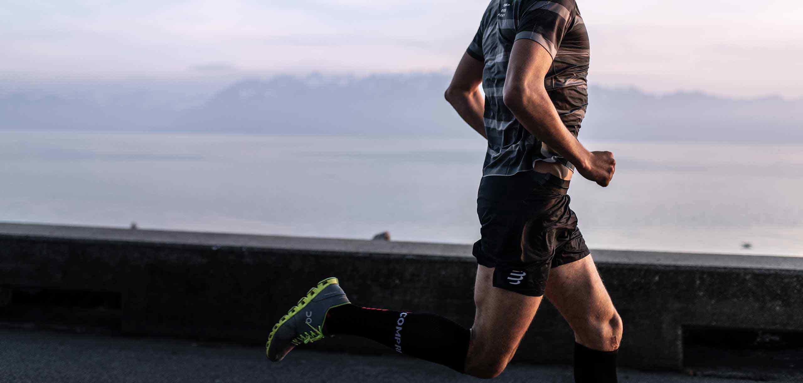 FULL SOCKS RUN BLACK