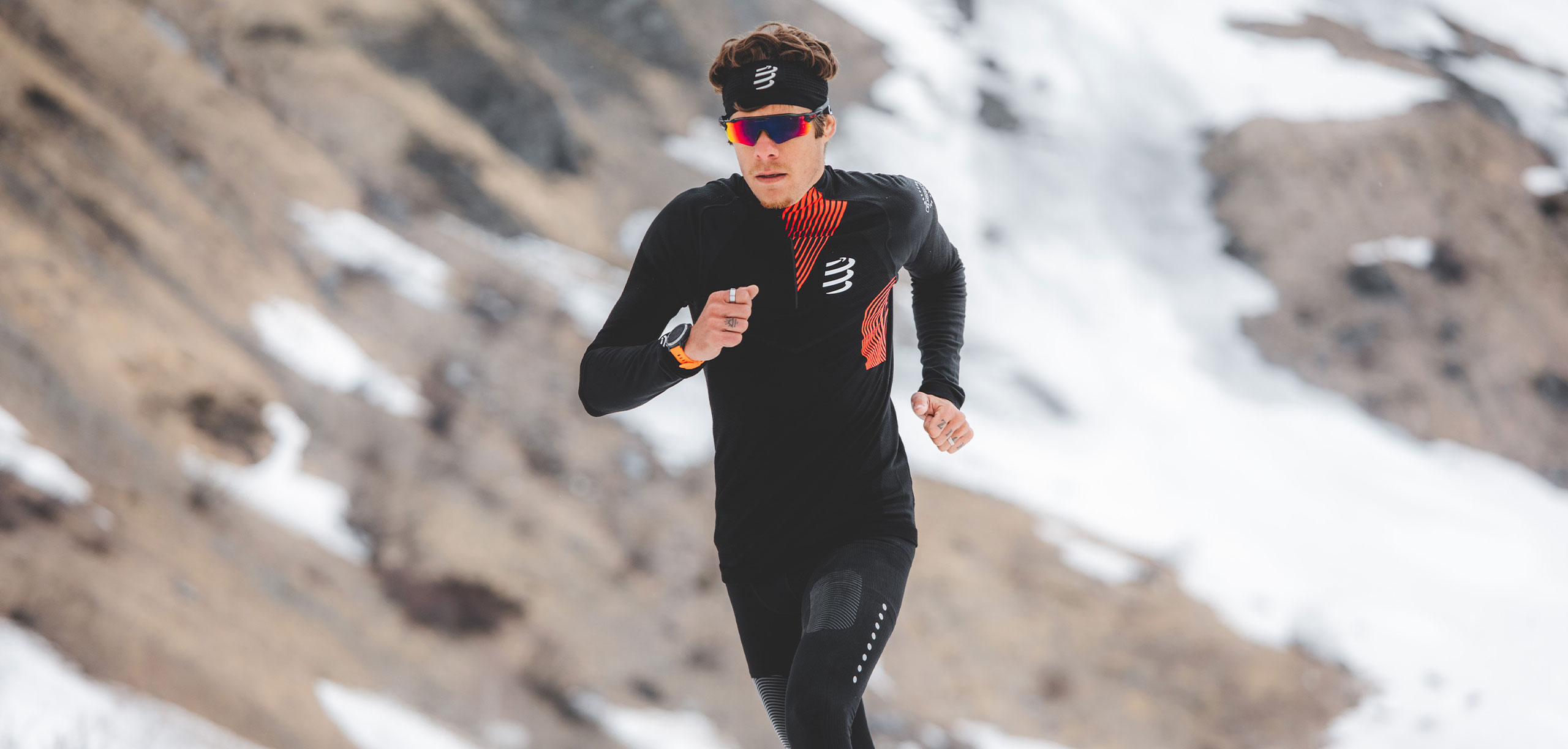 WINTER TRAIL POSTURAL LS TOP M - BLACK