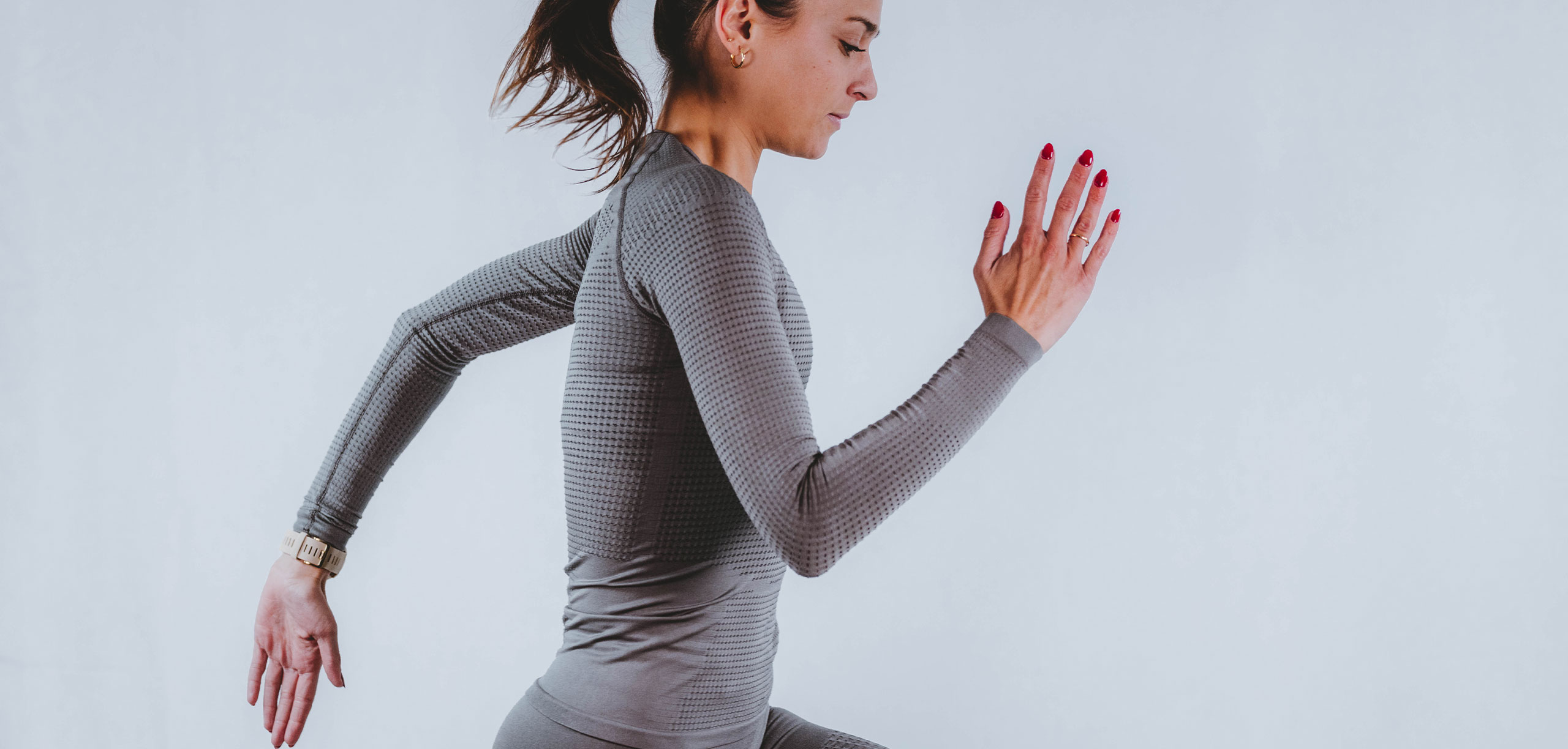ON/OFF BASE LAYER LS TOP W - GREY