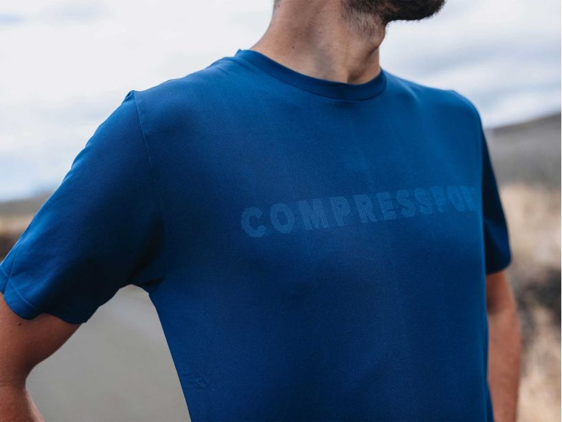 LOGO SS TSHIRT M - ESTATE BLUE