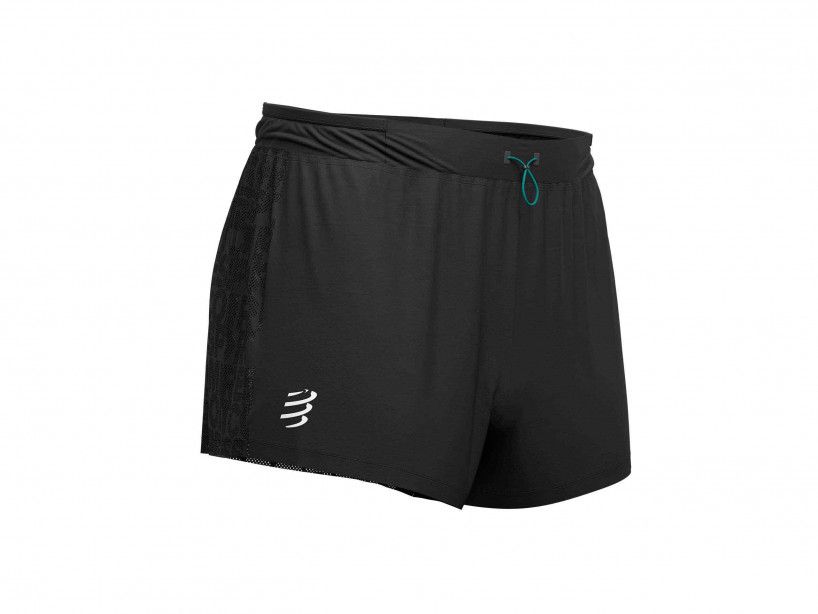 RACING SPLIT SHORT BLACK