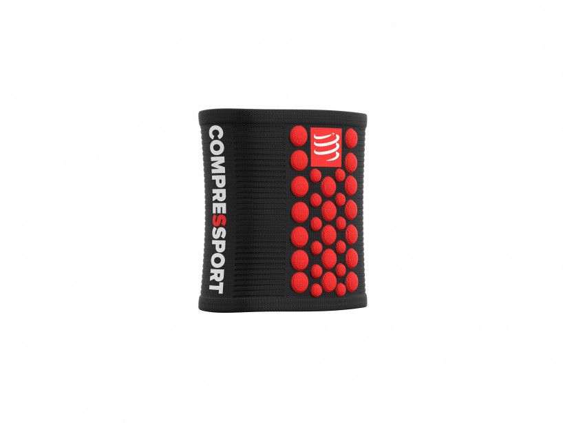 SWEATBANDS 3D.DOTS BLACK/RED