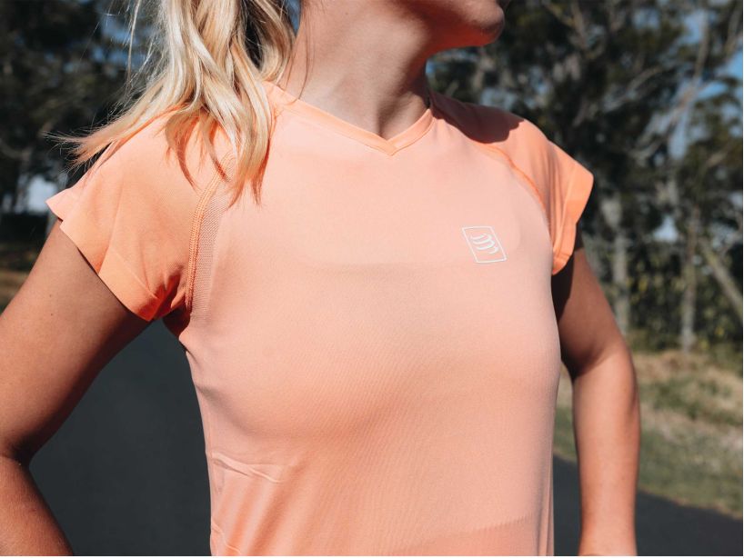 TRAINING SS TSHIRT W - PAPAYA PUNCH